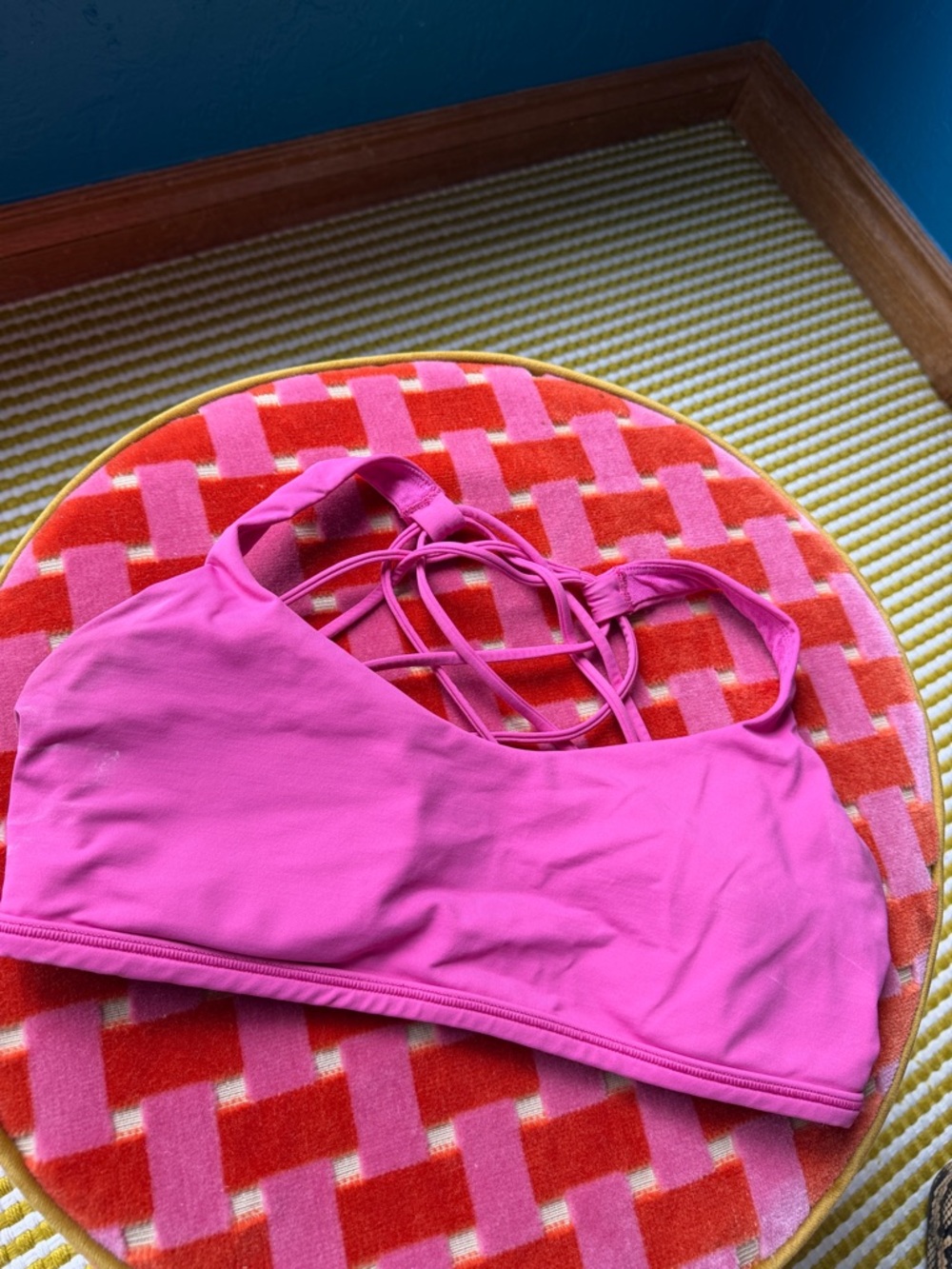 lululemon athletica Pink Strappy Sports Bra